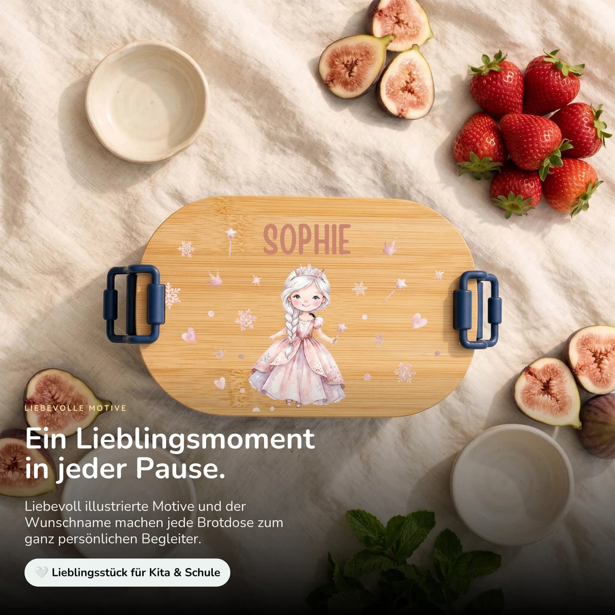 Brotdose Kinder personalisiert, Prinzessin