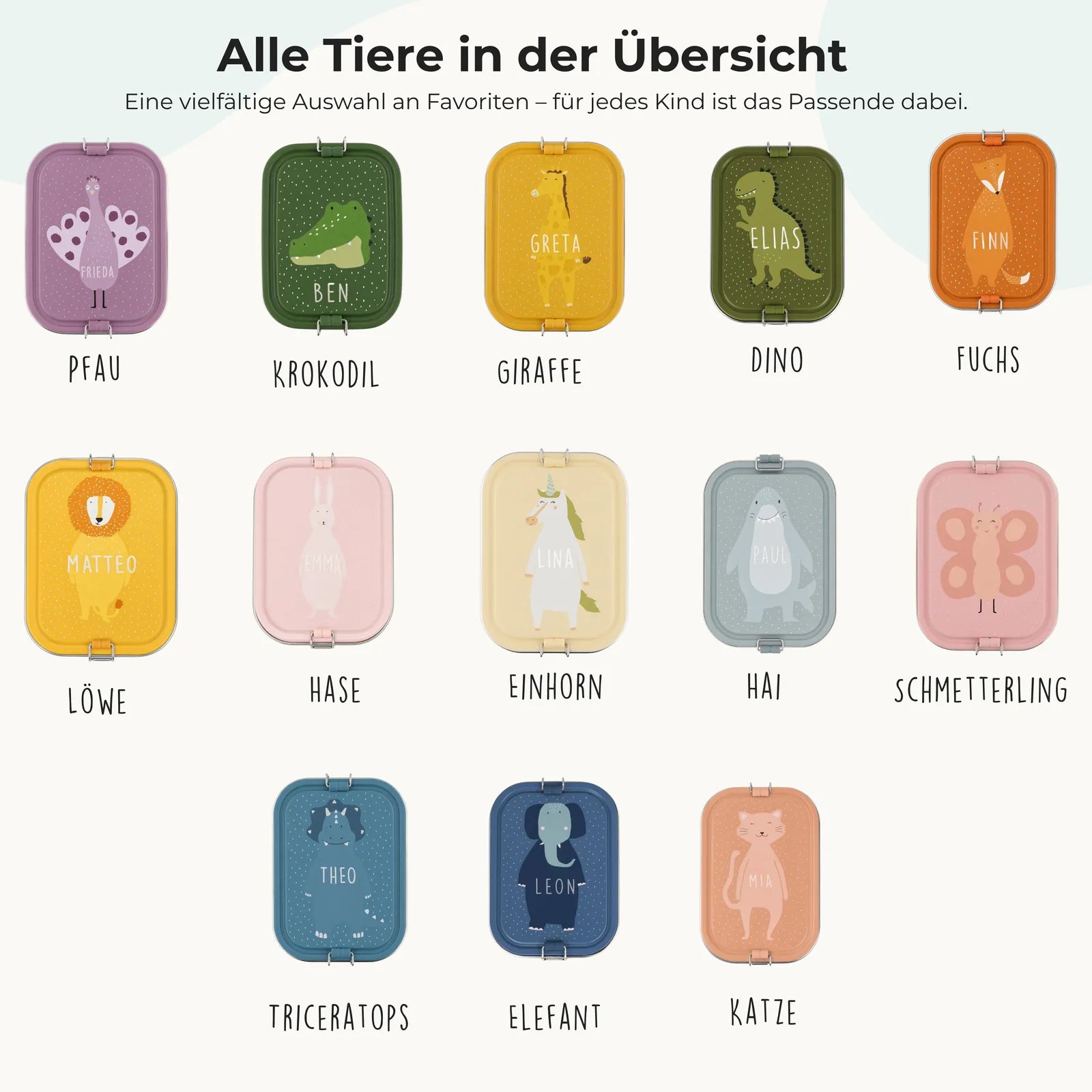 Trixie Brotdose Kinder Elefant, mit Trennwand und Silikon-Clips