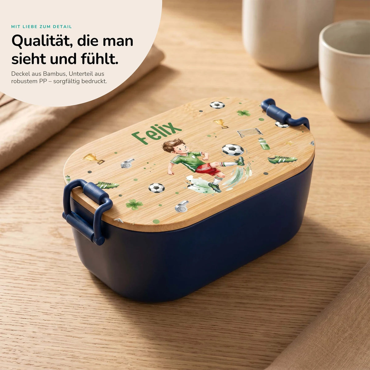 Brotdose Kinder personalisiert, Fußballer