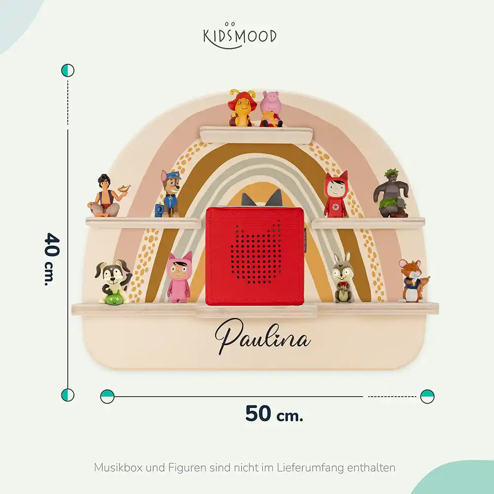 Kinderzimmer Bundle Regenbogen Tonieregal + Nachtlicht