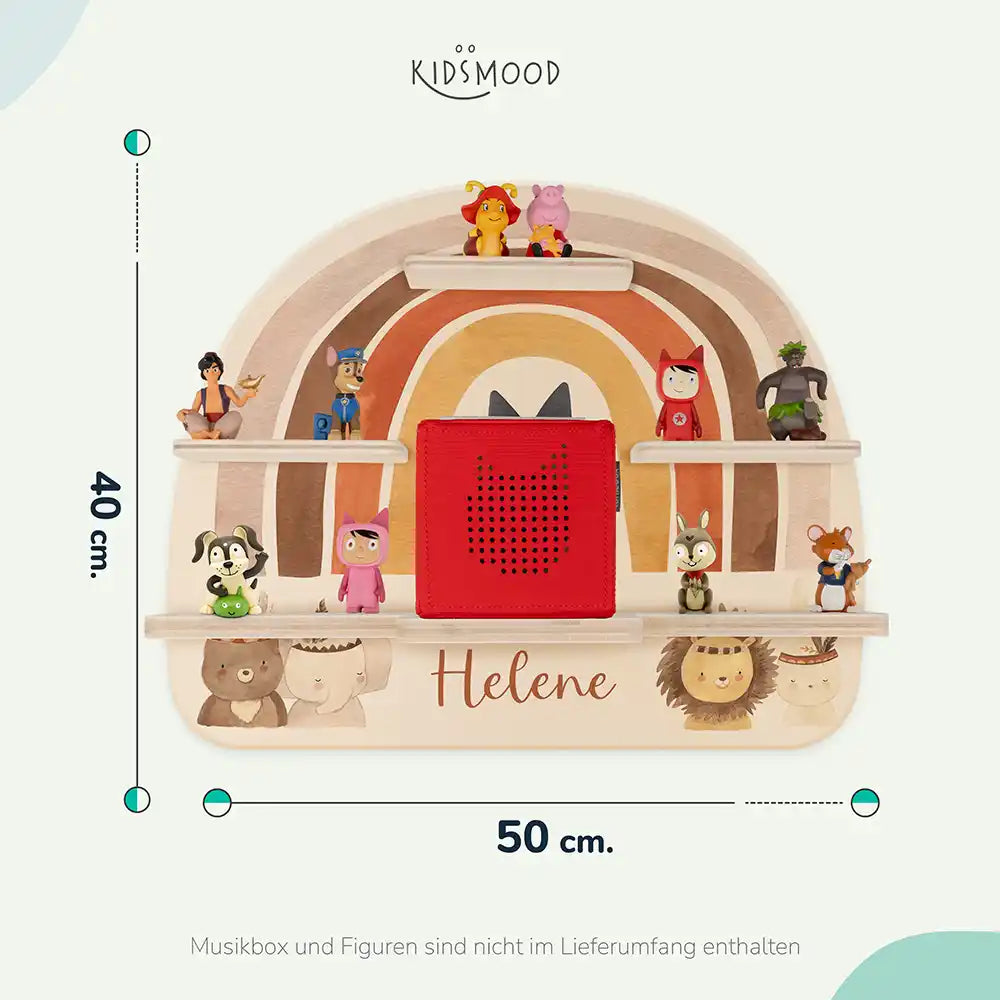 Kinderzimmer Bundle Regenbogen 8 Tonieregal + Nachtlicht