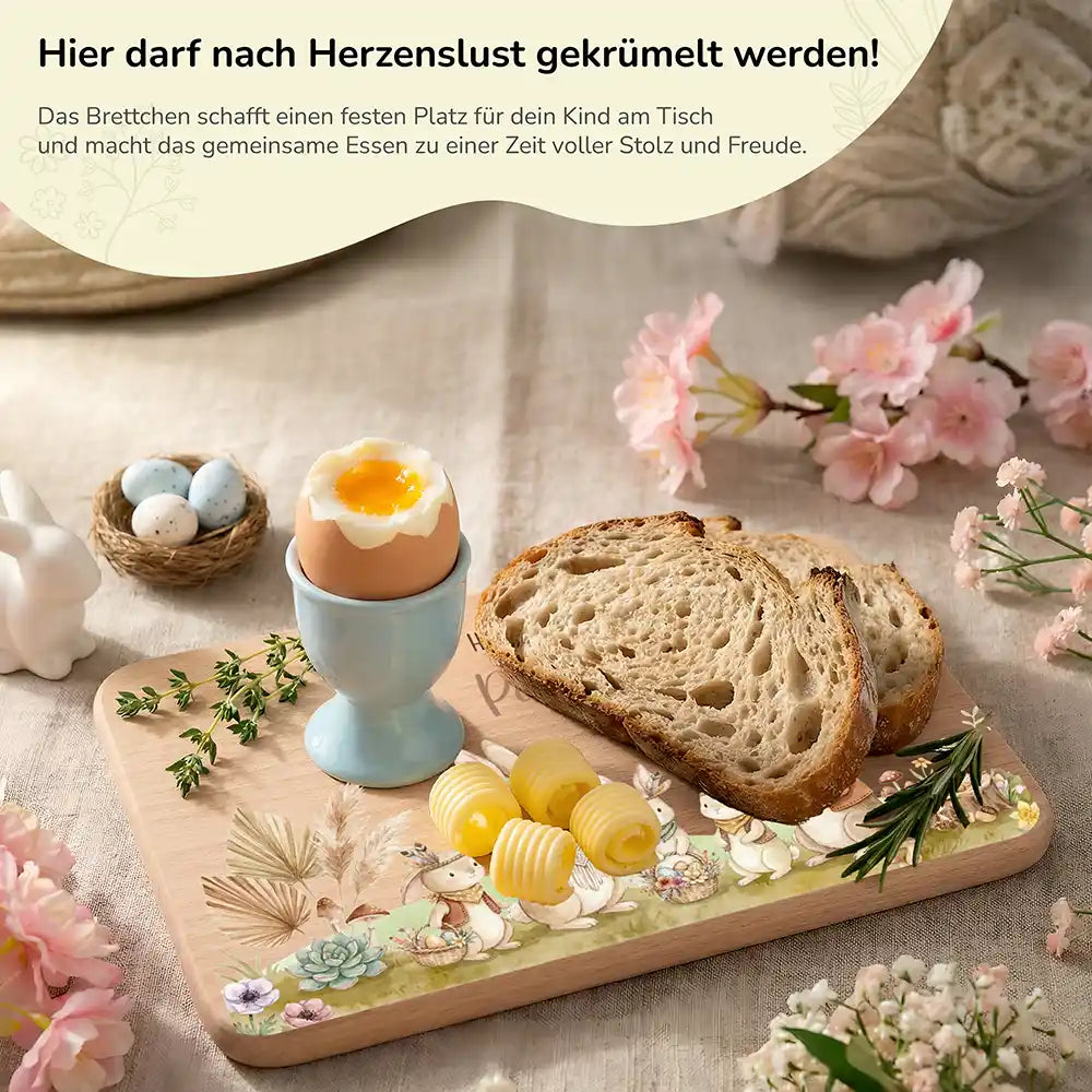 Frühstücksbrettchen Ostern - Osterhasen