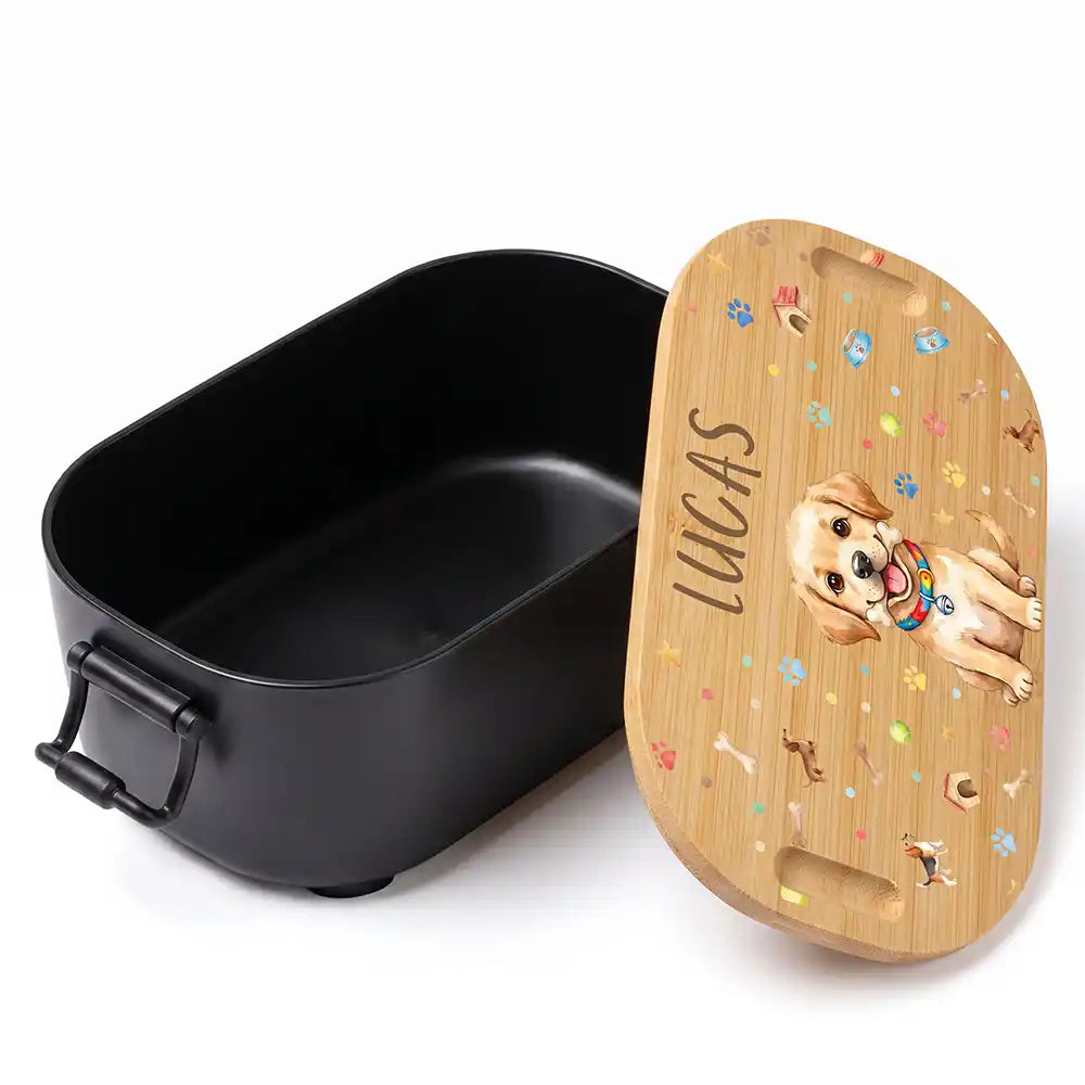 Brotdose Kinder personalisiert, Hundewelpe