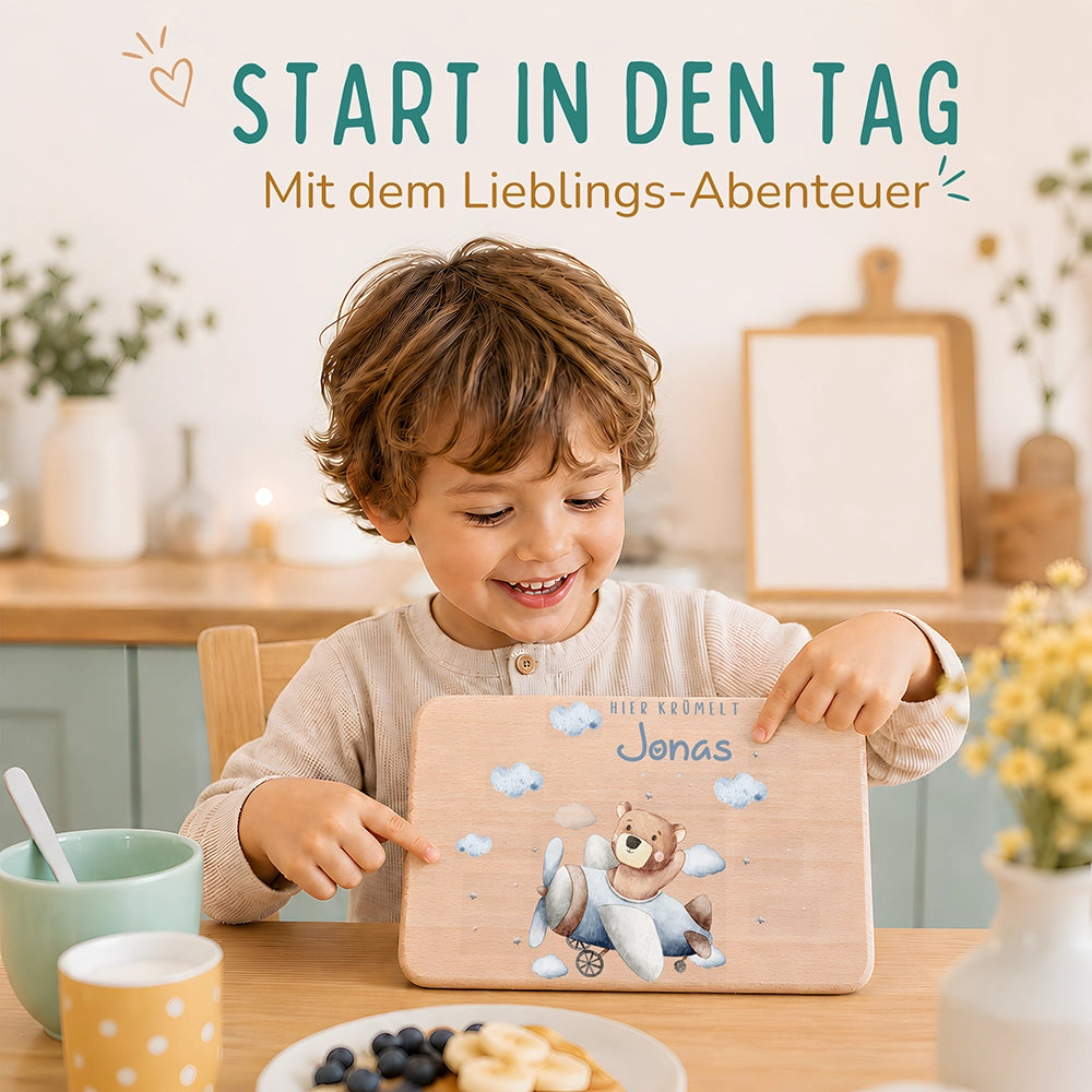 Frühstücksbrettchen Flugzeug
