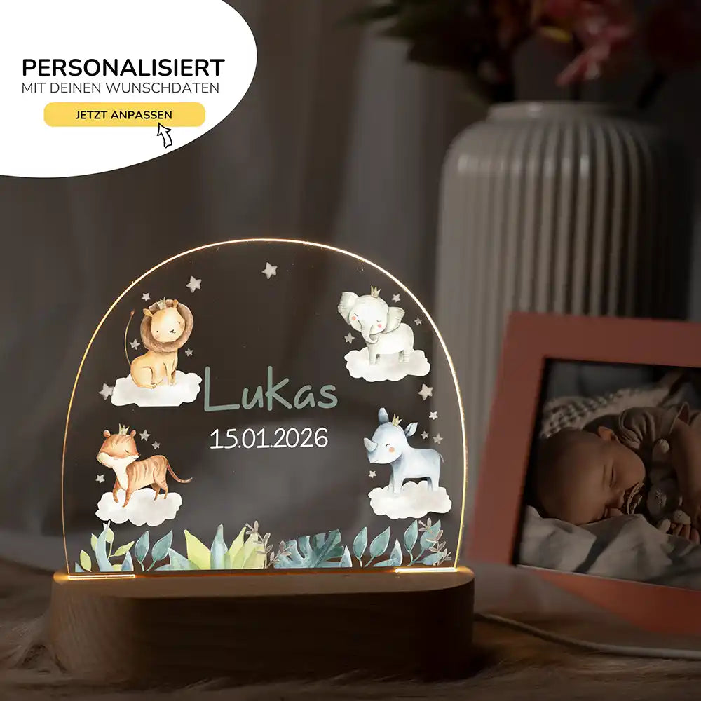 Kinderzimmer Bundle Tonieregal und Nachtlicht - Safari