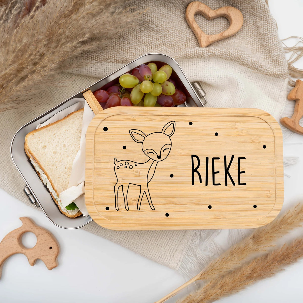 Brotdose Kinder personalisiert - Reh