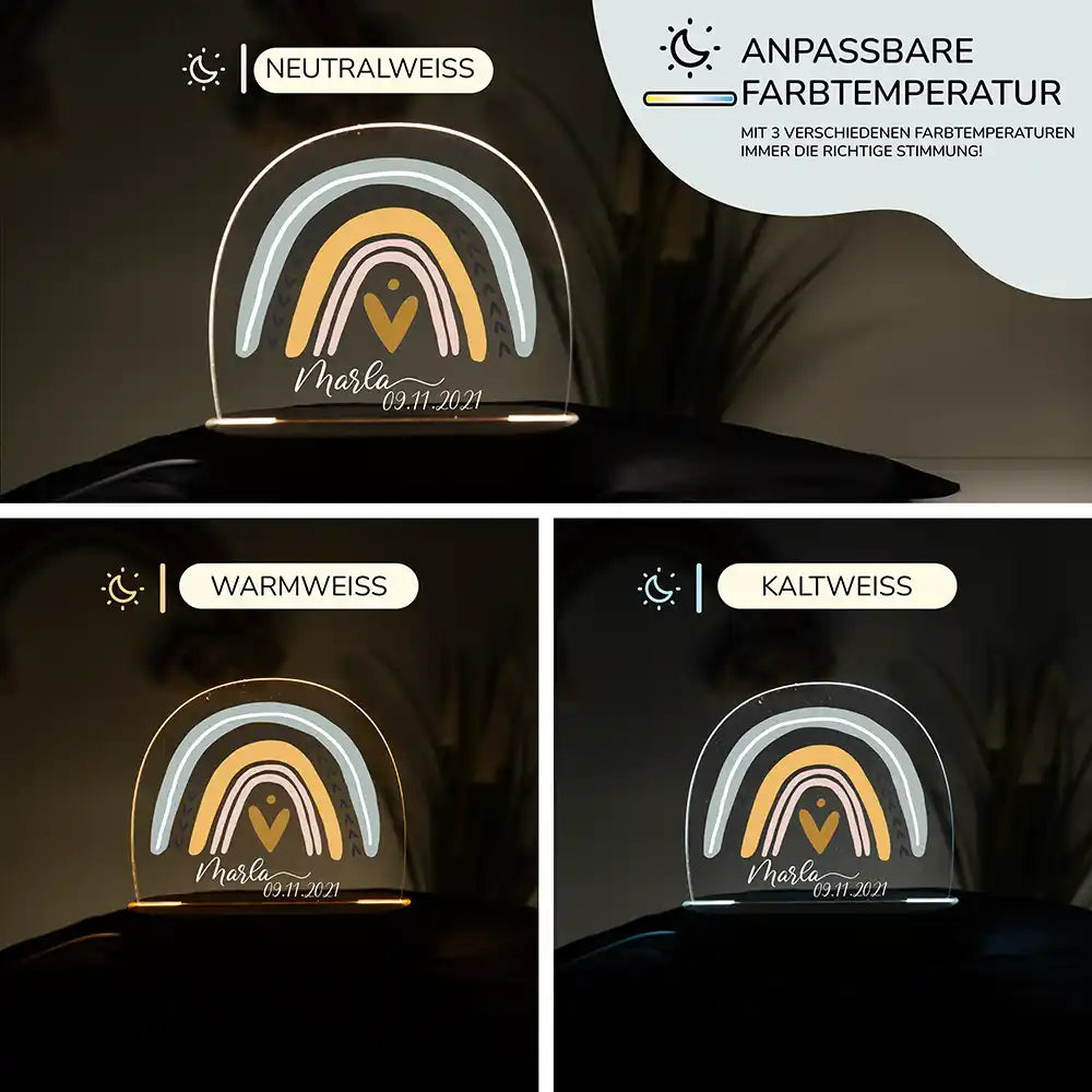 Kinderzimmer Bundle Regenbogen Tonieregal + Nachtlicht