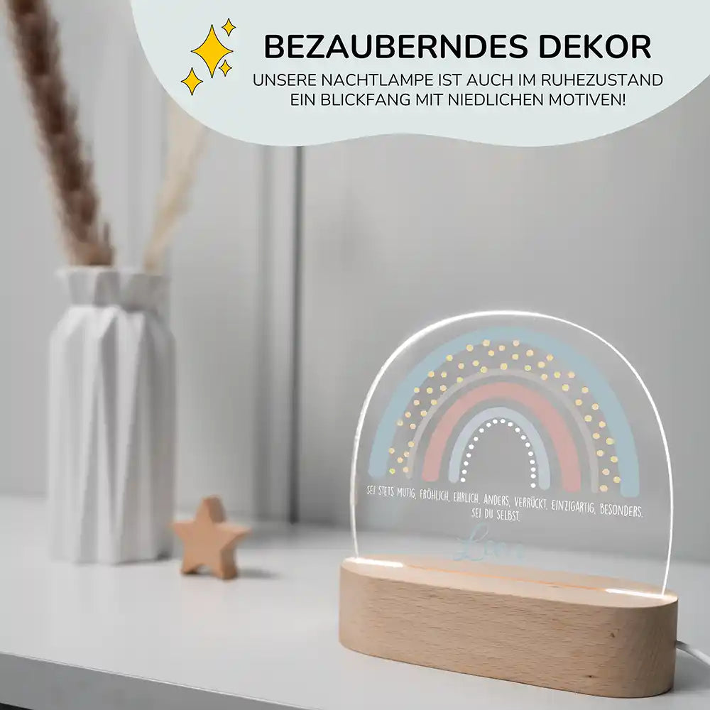 Kinderzimmer Bundle Regenbogen 5 Tonieregal + Nachtlicht