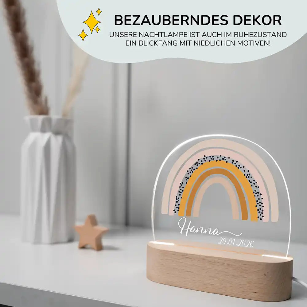 Kinderzimmer Bundle Regenbogen 3 Tonieregal + Nachtlicht