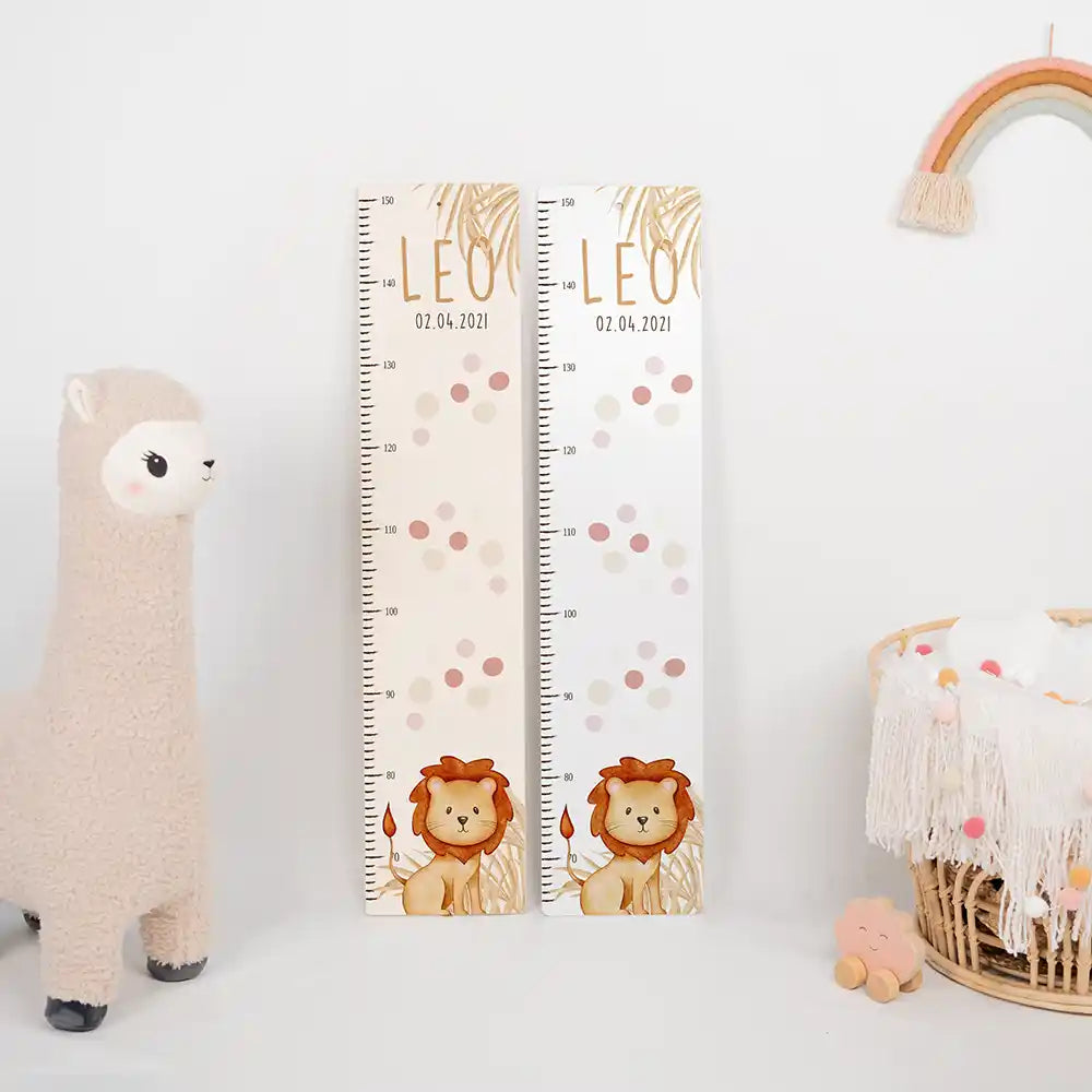 Messlatte Kinder Holz & Aluverbund - Löwe
