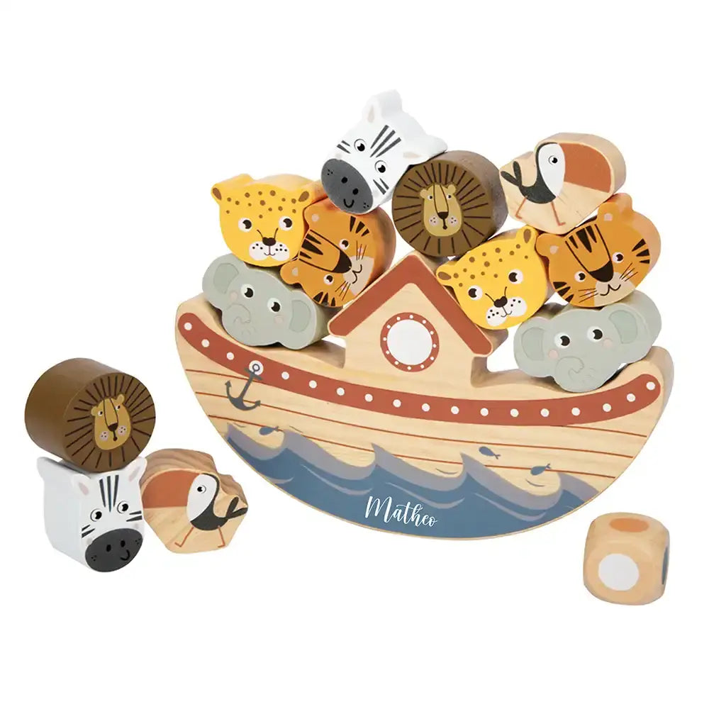 Arche Noah Balancespiel personalisiert mit Namen