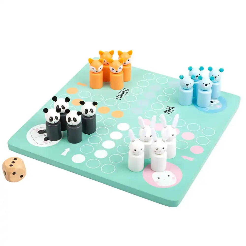 Ludo Spiel personalisiert mit Namen - Brettspiel