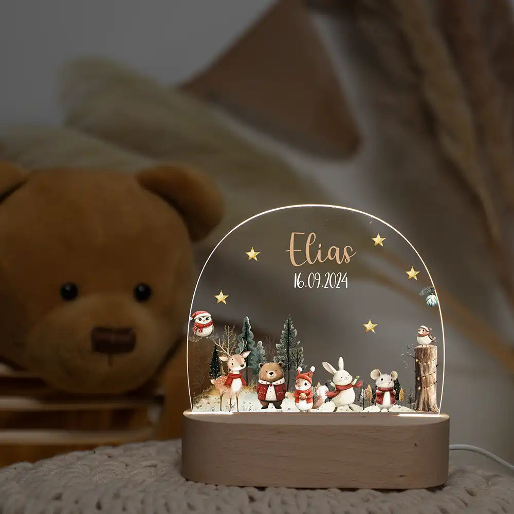 Nachtlicht Kinder personalisiert Weihnachten - Weihnachtsfreude