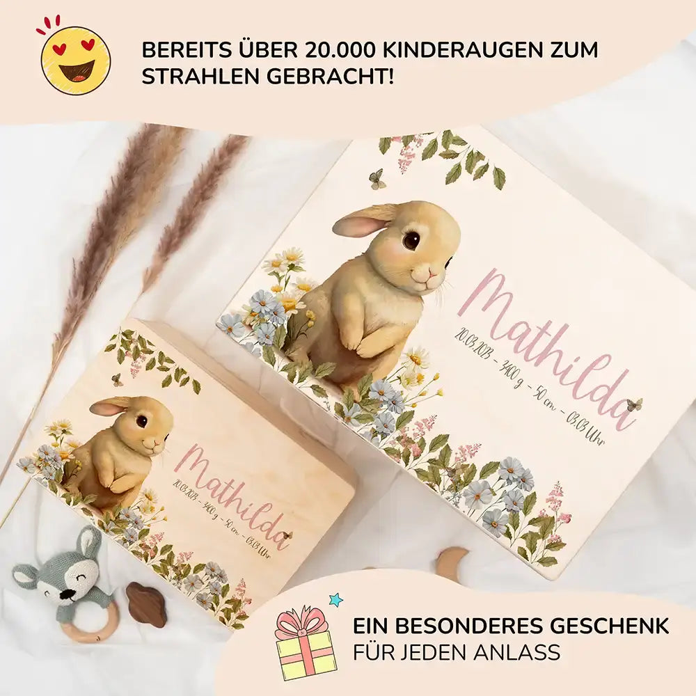 Erinnerungsbox Baby - Niedlicher Hase Ostern