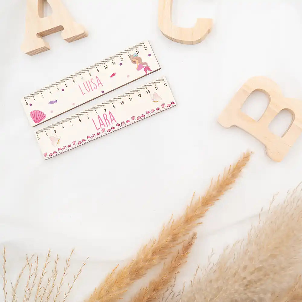 Holzlineal personalisiert - Unterwasser