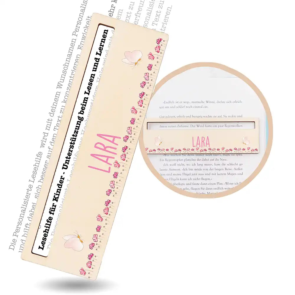 Lesehilfe personalisiert - Blumenwiese