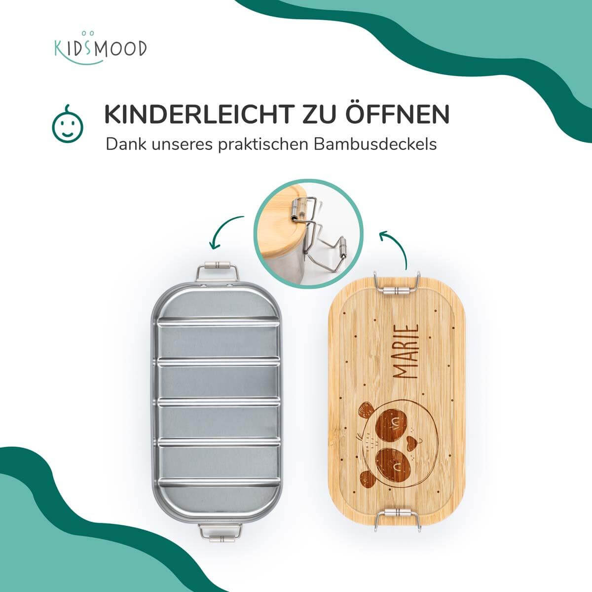 custom lunchbox with panda bear design