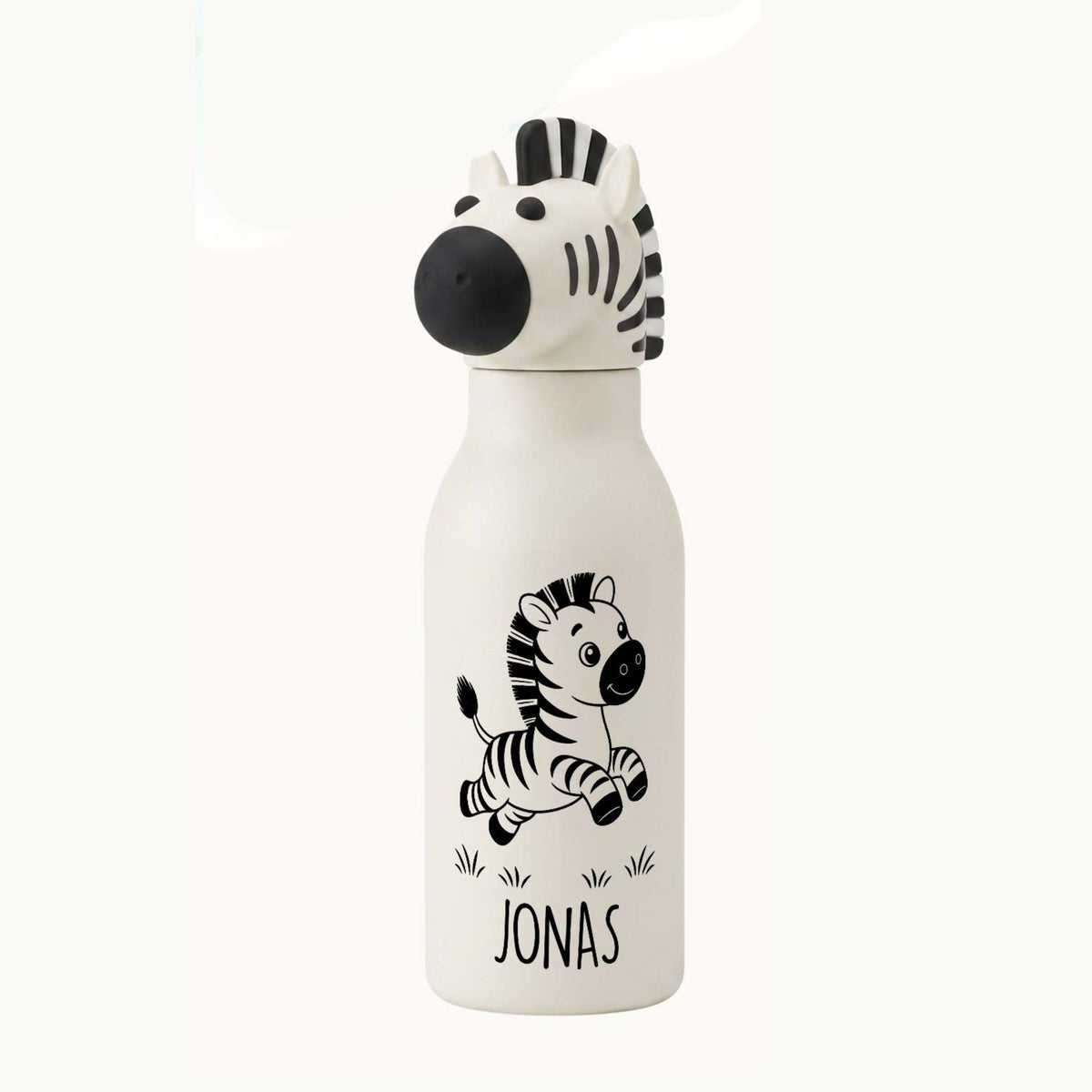 Personalisierte Trinkflasche Kinder Zebra – 450 ml