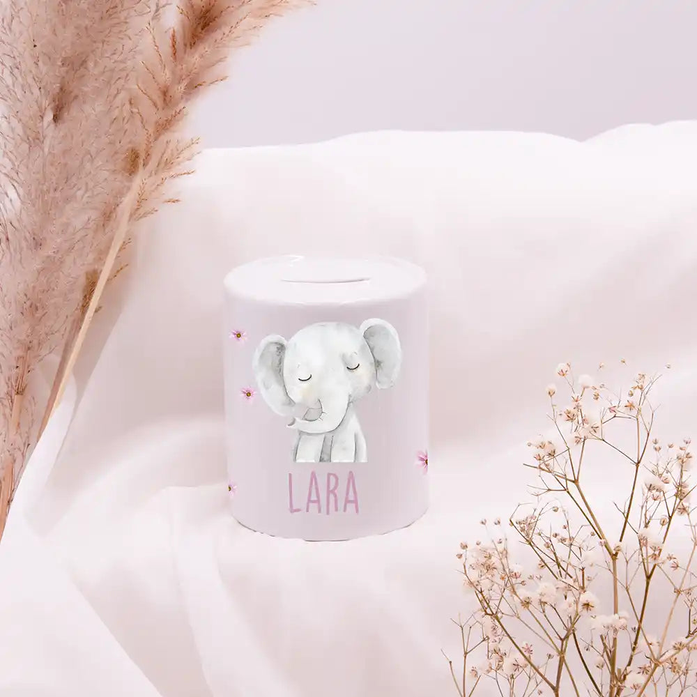 Spardose Kinder aus Keramik - Elefant