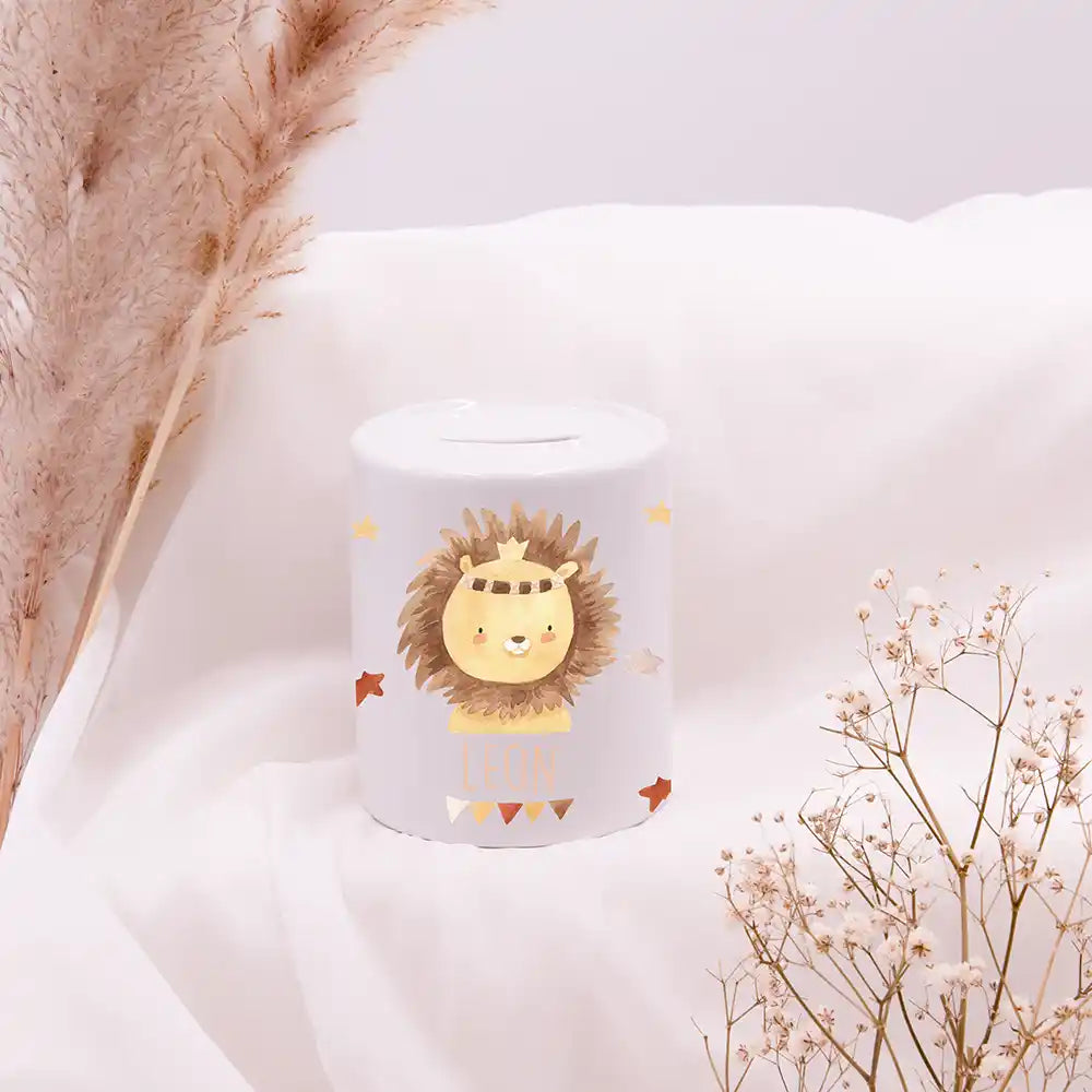 Spardose Kinder aus Keramik - Löwe