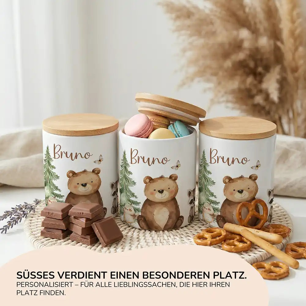 Personalisierte Keksdose BÀr & WaschbÀr - Ansicht 15