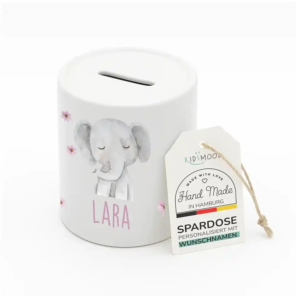 Spardose Kinder aus Keramik - Elefant