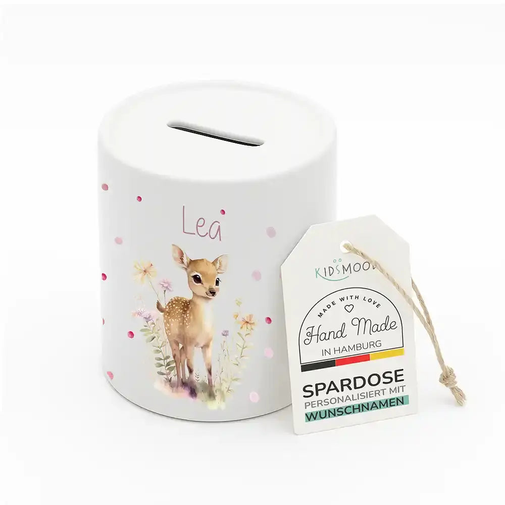 Spardose Kinder aus Keramik - Reh