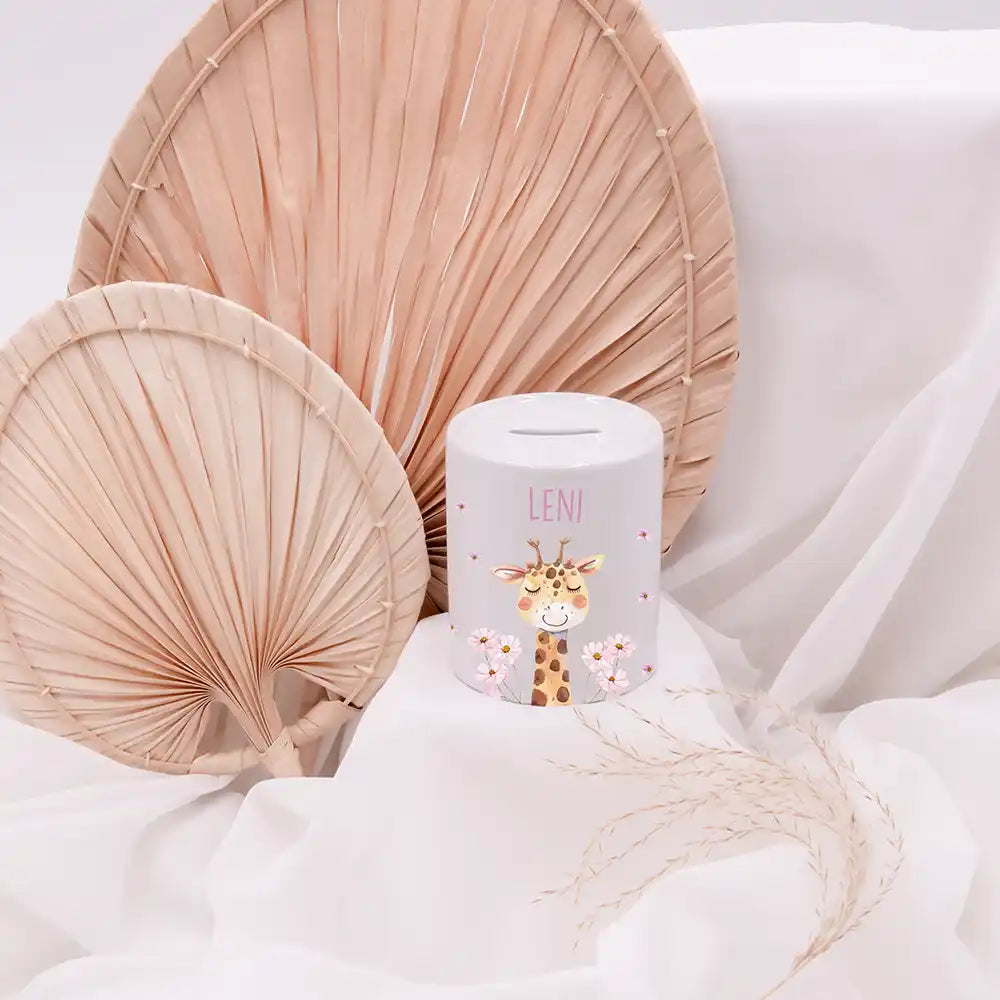 Spardose Kinder aus Keramik - Giraffe