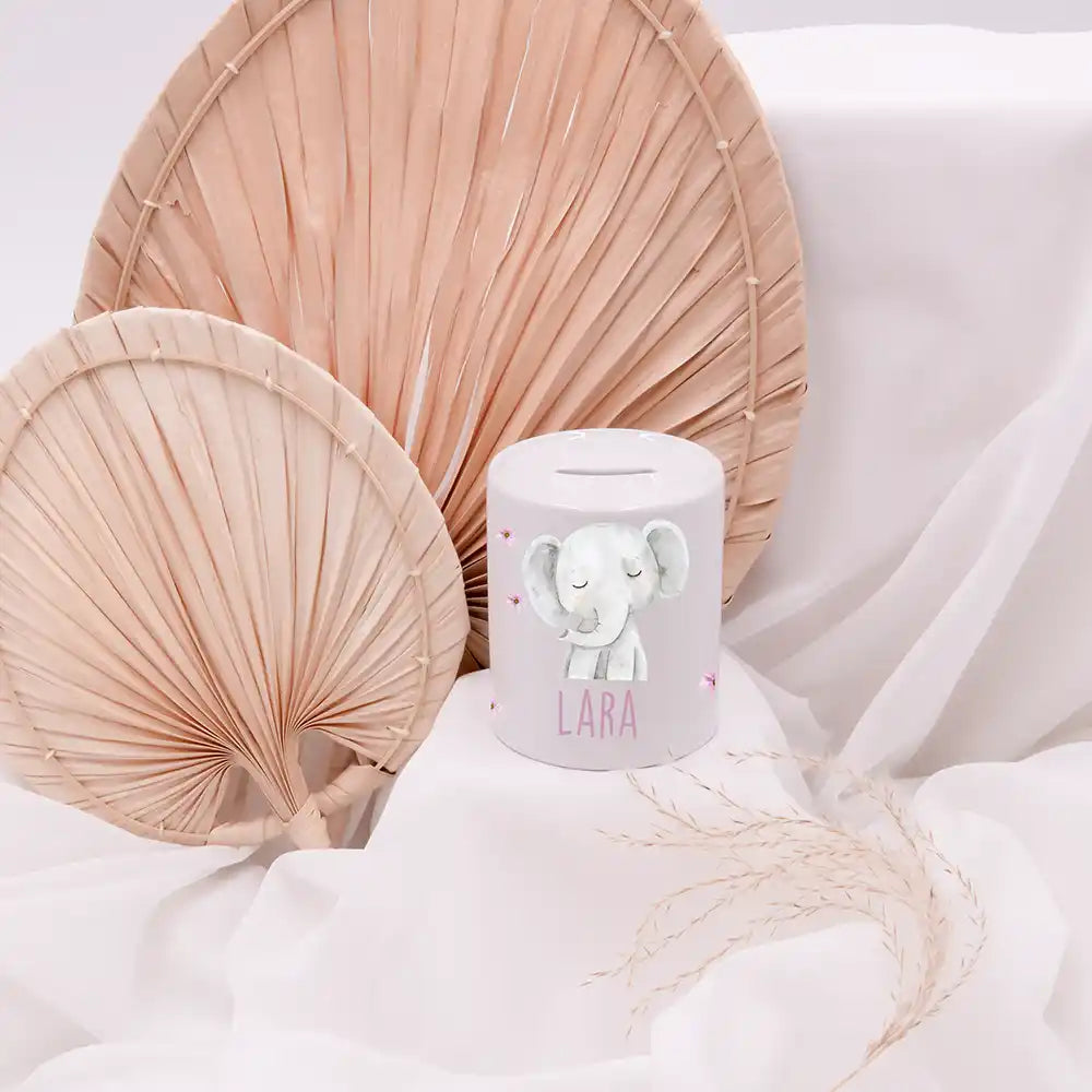 Spardose Kinder aus Keramik - Elefant