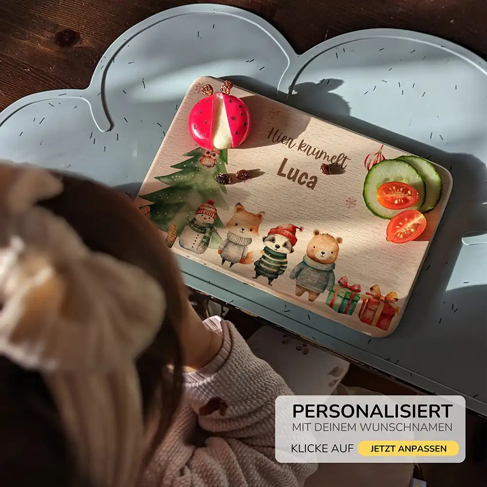 Frühstücksbrettchen Weihnachten - Weihnachtsglück