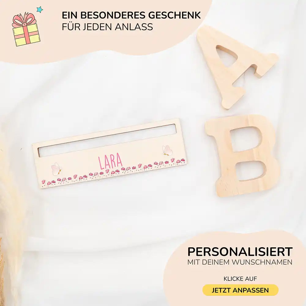 Lesehilfe personalisiert - Blumenwiese