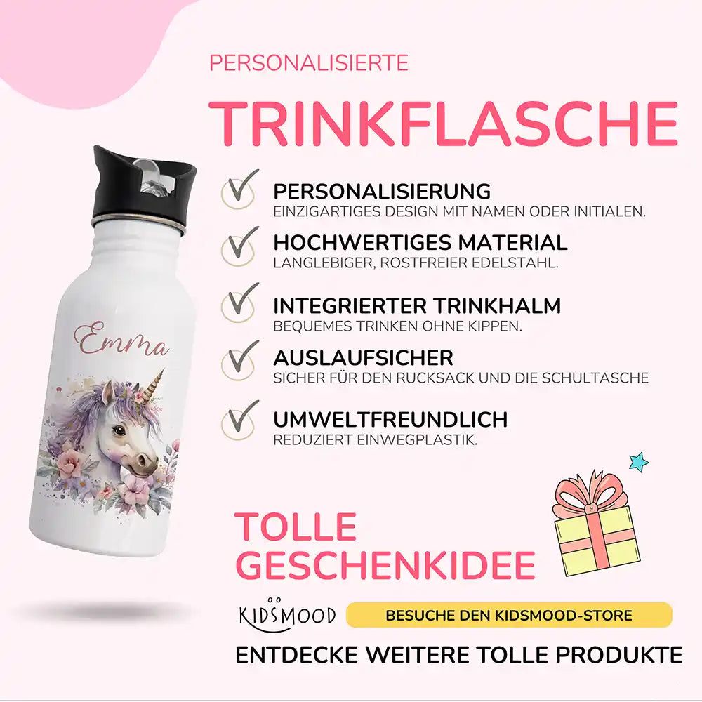 Großes Einschulungsset mit Name – Schultüte, Turnbeutel, Trinkflasche & Brotdose