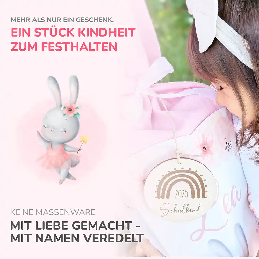 Personalisierte Schultüte mit Namen - Hase