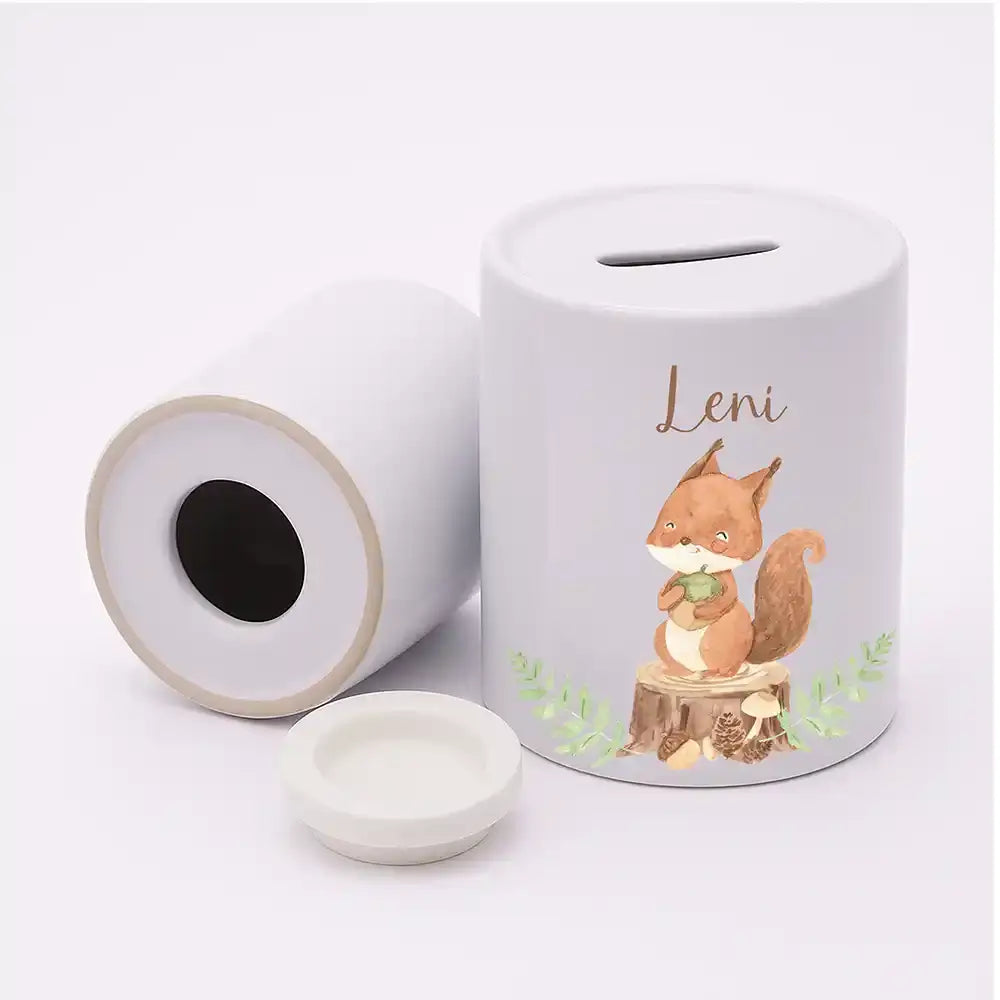 Spardose Kinder aus Keramik - Fuchs