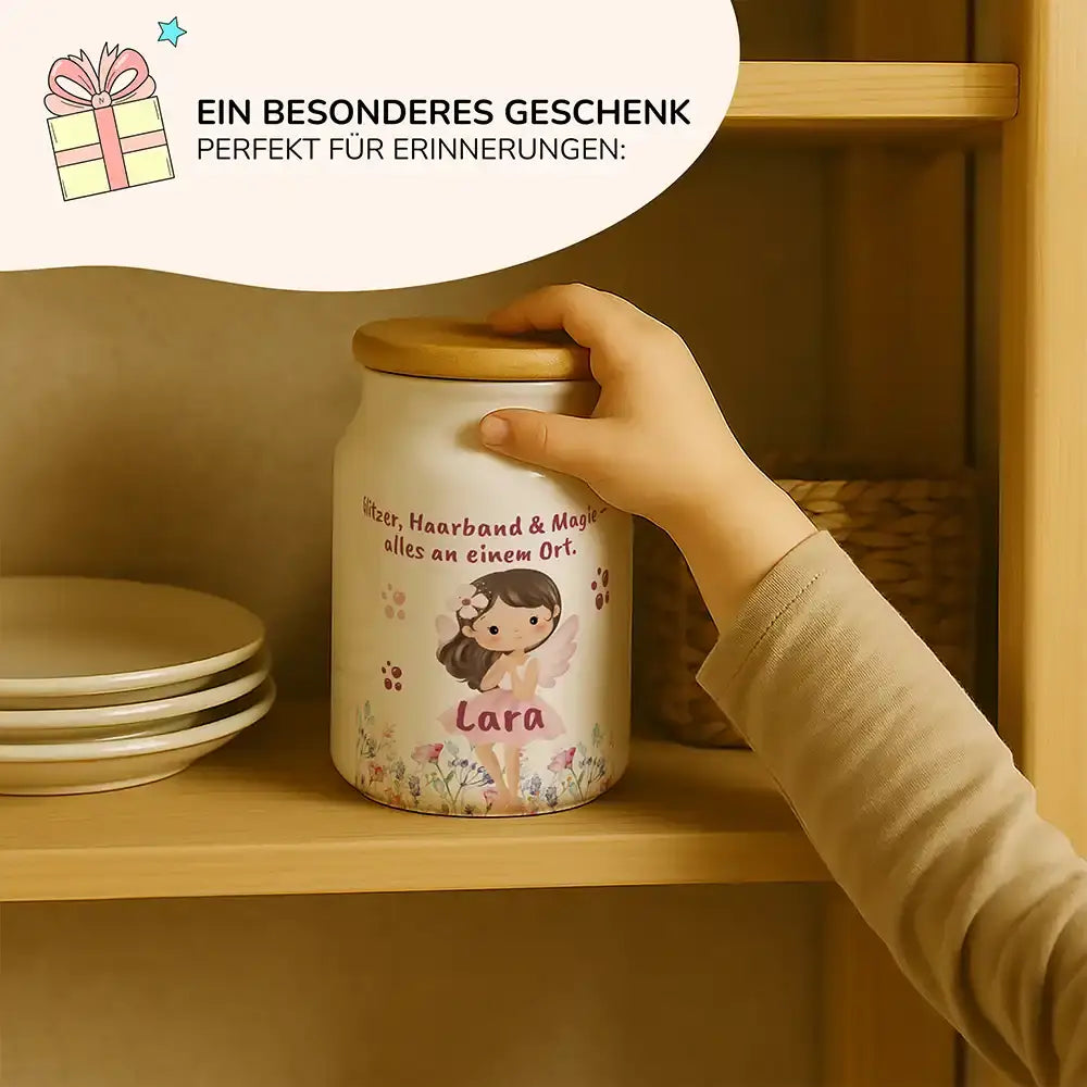 Personalisierbare Keksdose mit Name - Zauberfee