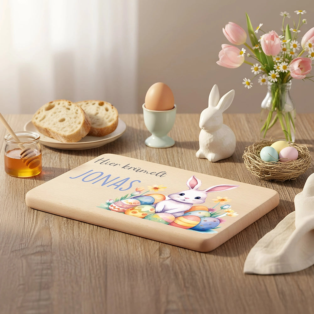 Frühstücksbrettchen Holz personalisiert