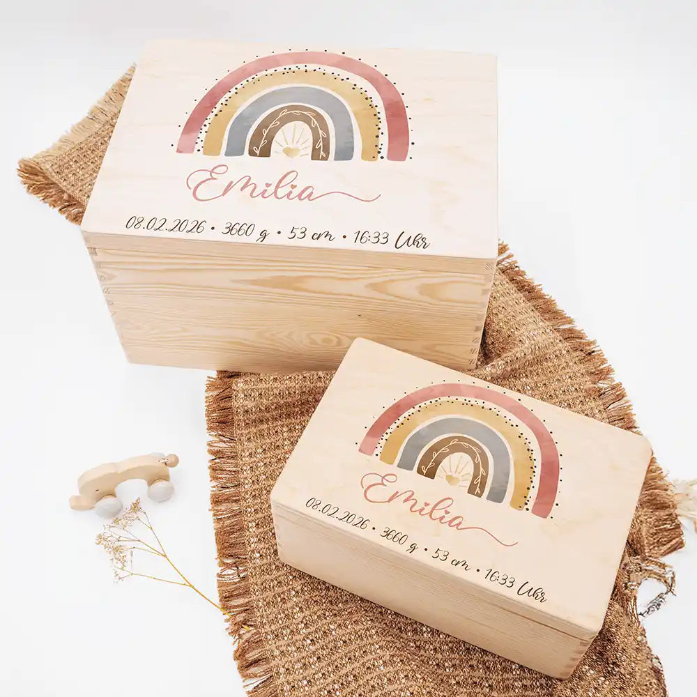 Erinnerungsbox Baby - Regenbogen