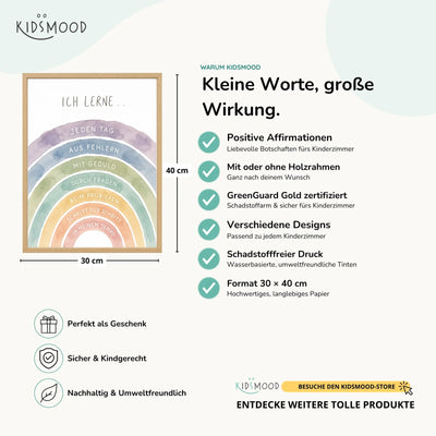 Regenbogen Ich lerne