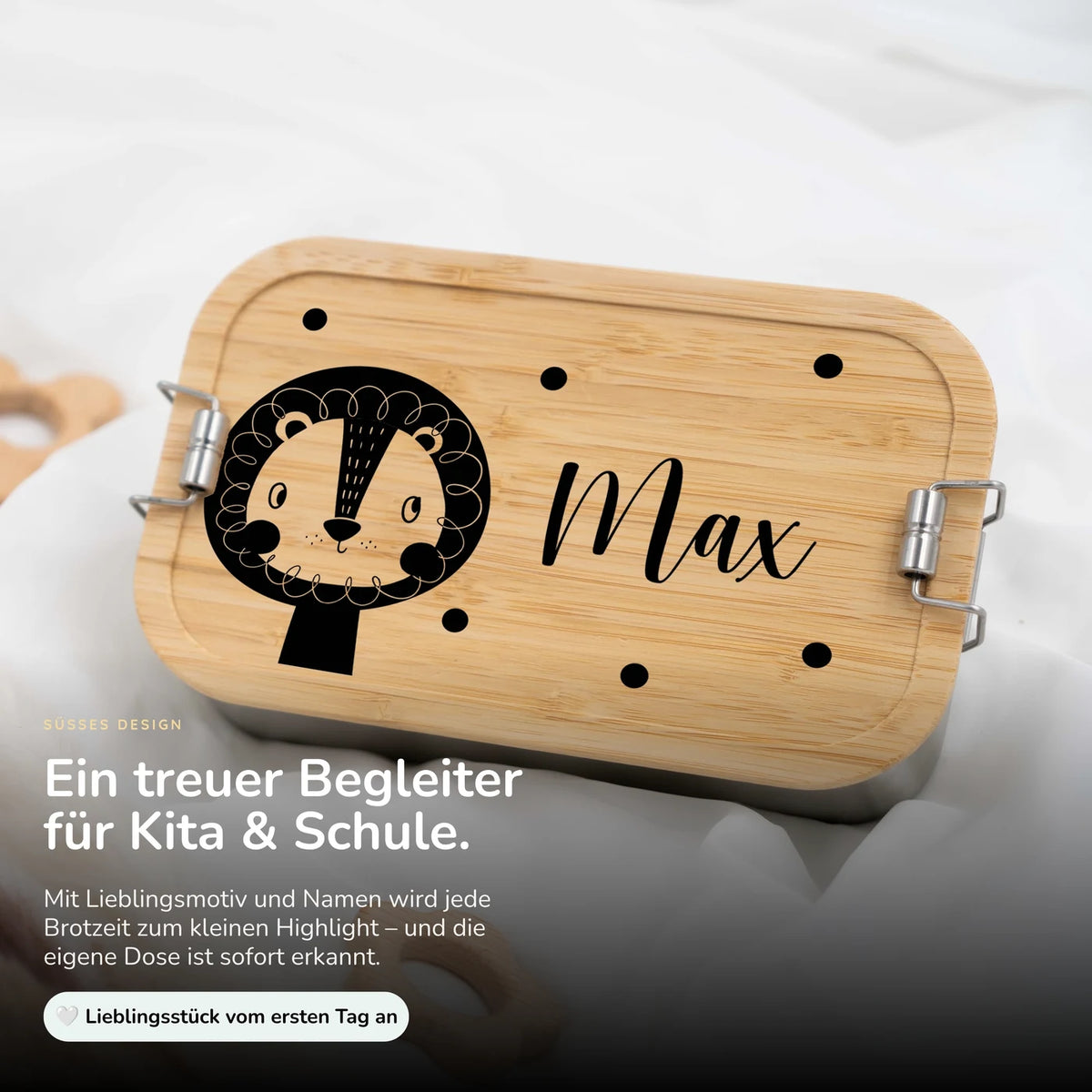 Brotdose personalisiert Löwe