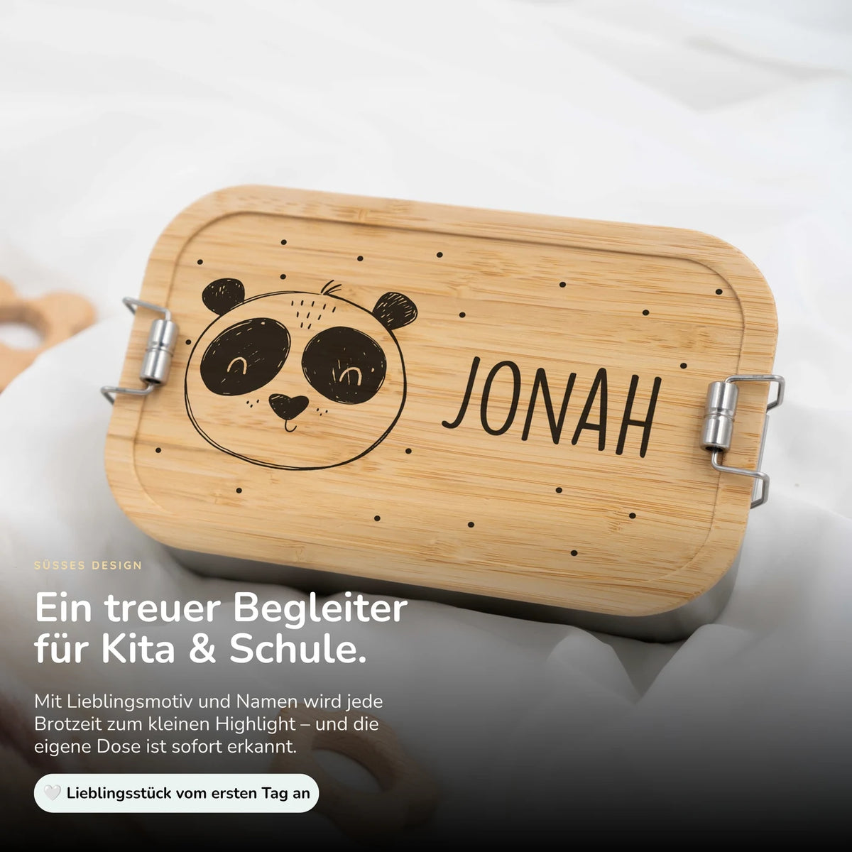 Brotdose personalisiert Panda Bär