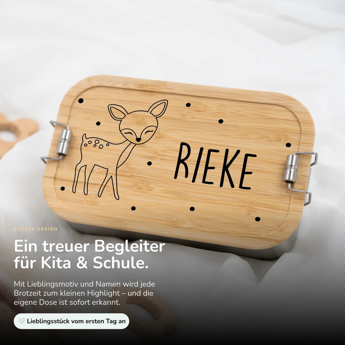 Brotdose Kinder personalisiert - Reh