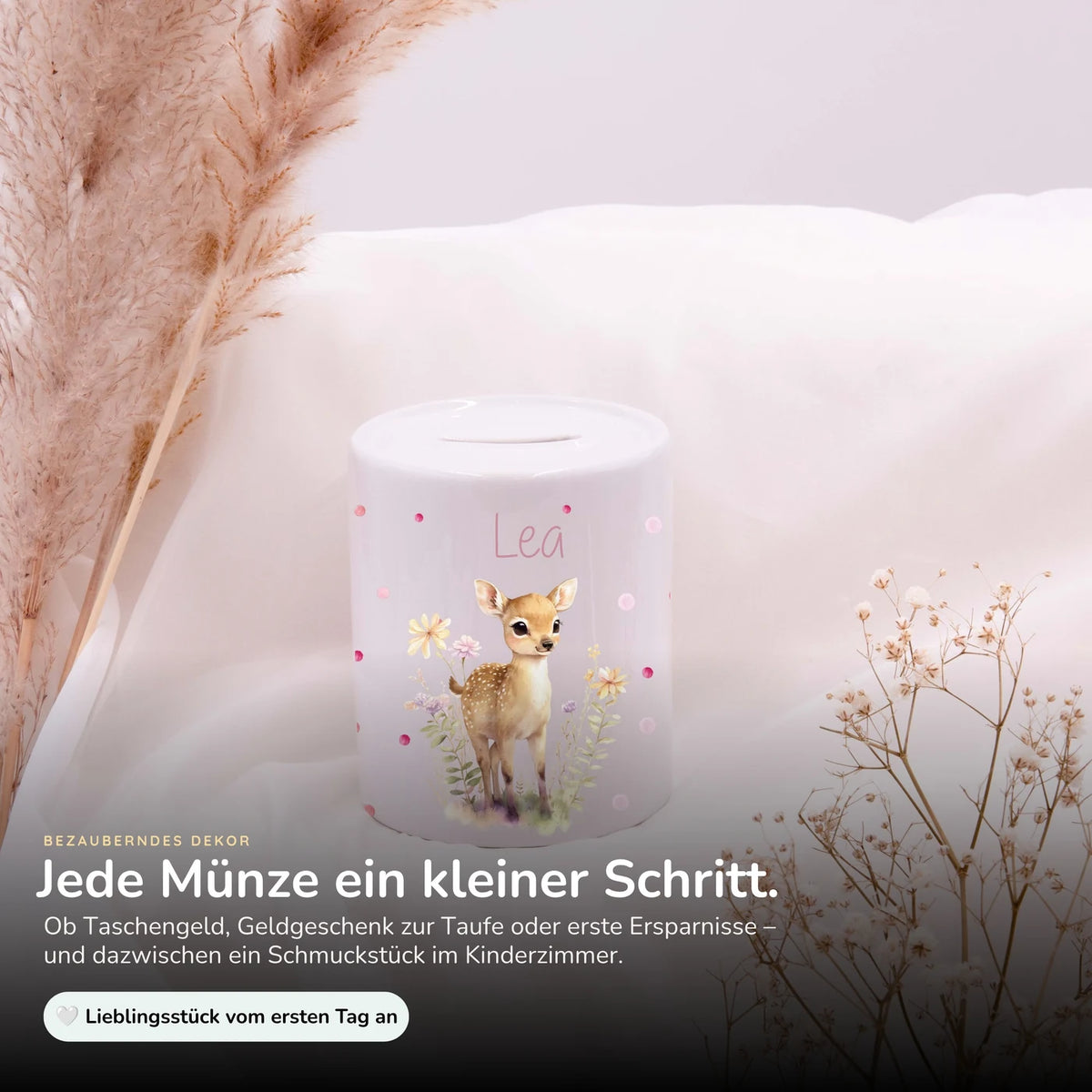 Spardose Kinder aus Keramik - Reh
