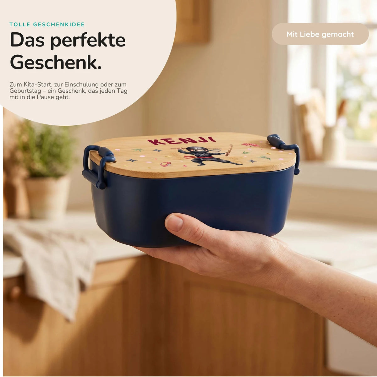 Brotdose Kinder personalisiert, Ninja