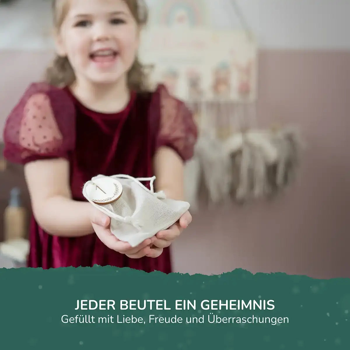 Personalisierbarer Adventskalender farbig - Niedlicher Löwe