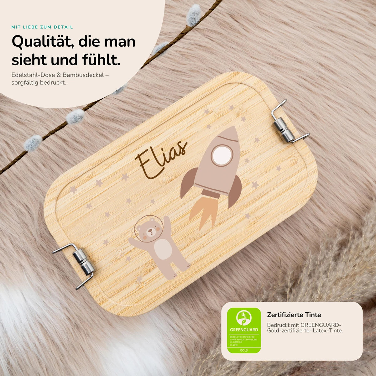 Brotdose Kinder personalisiert - Astronaut