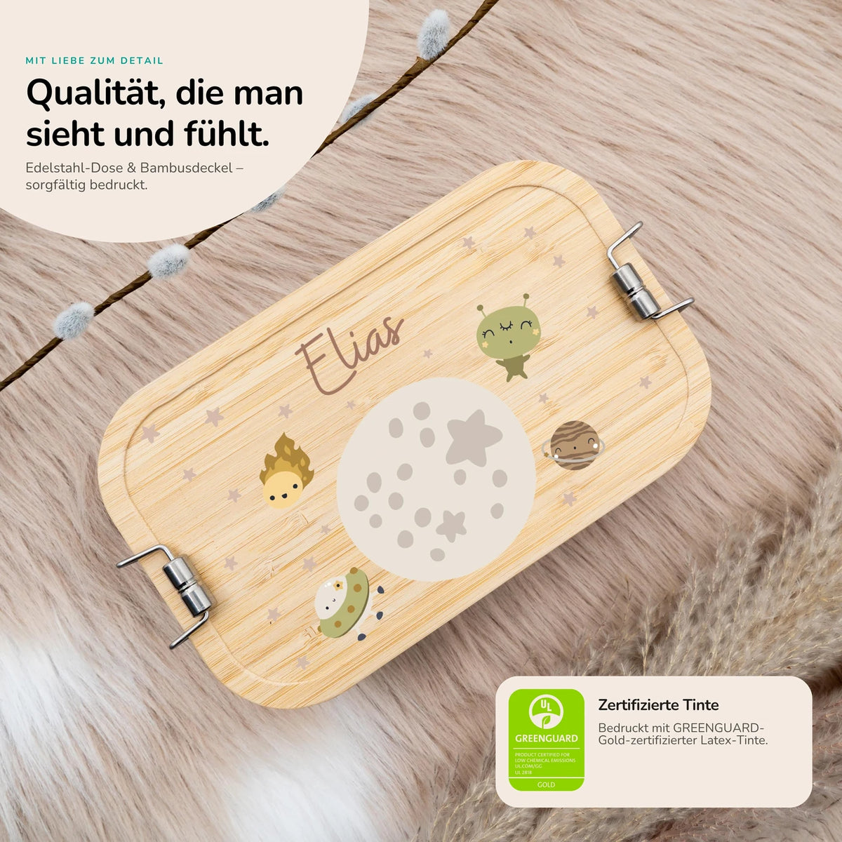 Brotdose personalisiert Weltall
