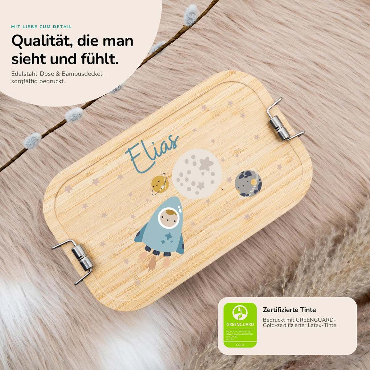 Brotdose personalisiert Weltall