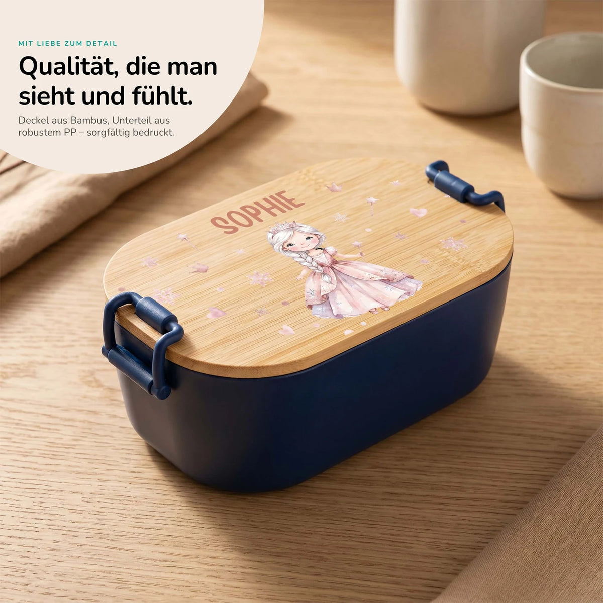 Brotdose Kinder personalisiert, Prinzessin