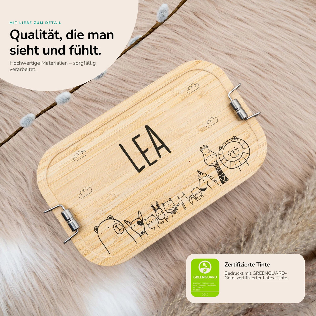 Brotdose Kinder personalisiert - Jungle