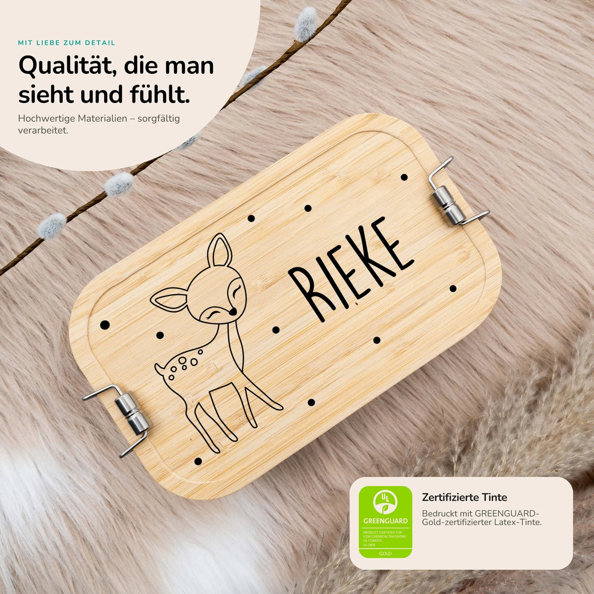 Brotdose Kinder personalisiert - Reh